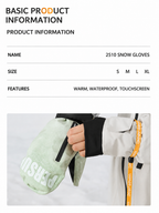 Touchscreen Waterproof Ski Gloves