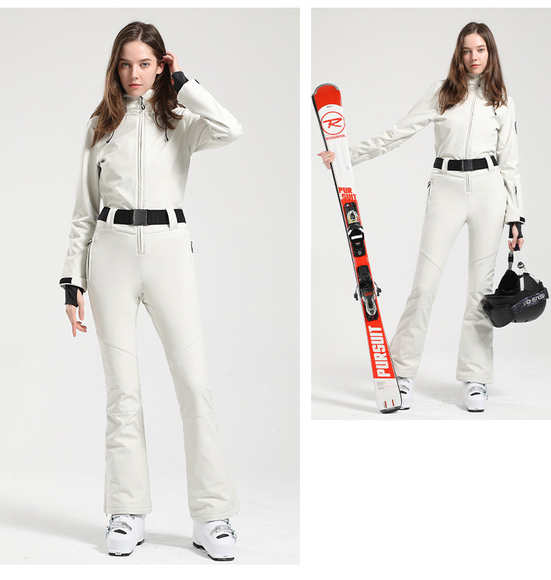 Alpine Belted Stretch One-Piece Ski Suit source product view 5