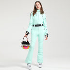Alpine Belted Stretch One-Piece Ski Suit source product view 12