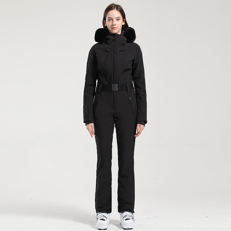 Alpine Contour Belted One-Piece Ski Suit