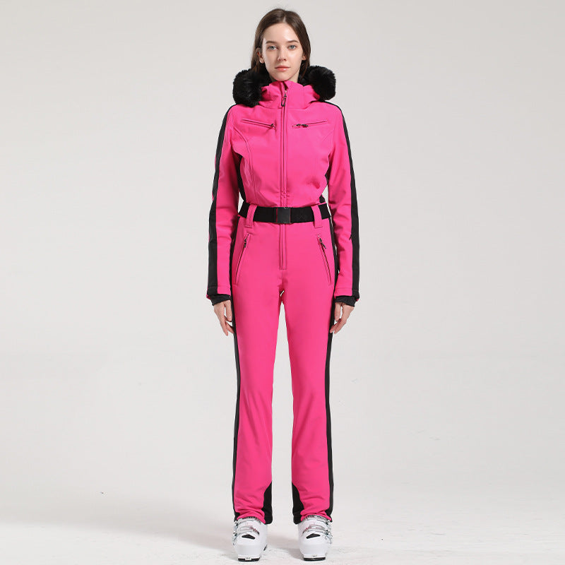 Alpine Contour Belted One-Piece Ski Suit