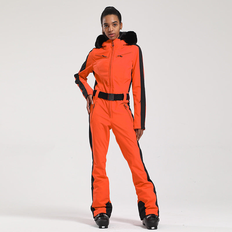 Alpine Contour Belted One-Piece Ski Suit
