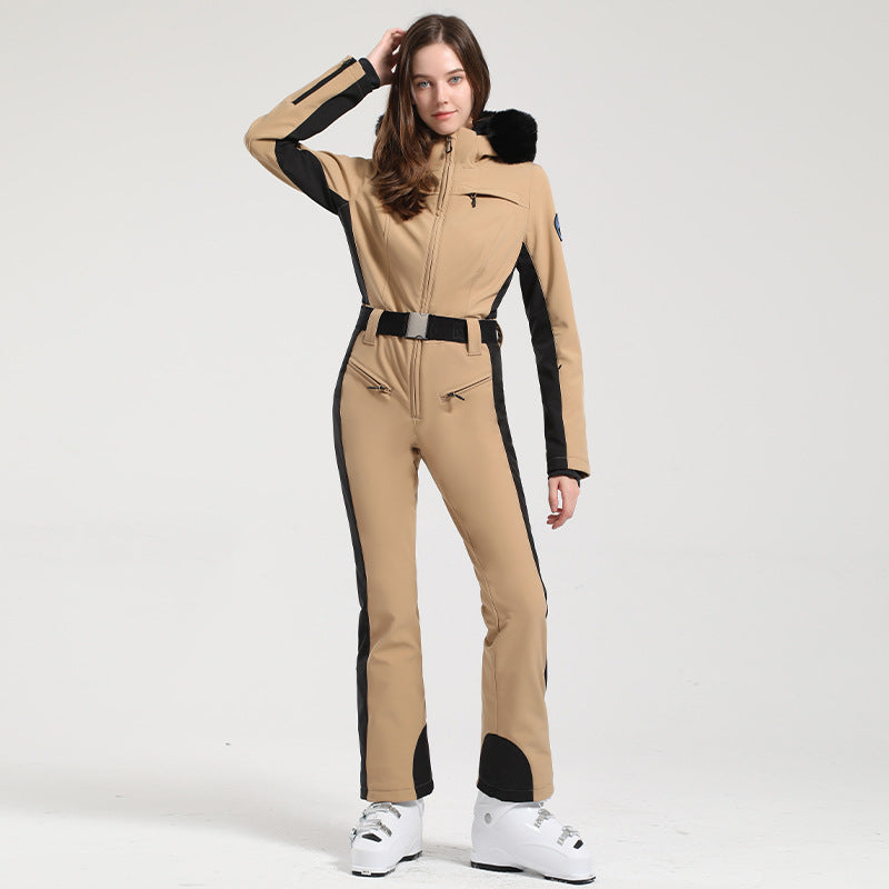 Alpine Contour Belted One-Piece Ski Suit