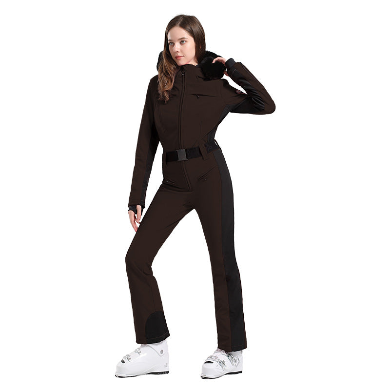 Alpine Contour Belted One-Piece Ski Suit