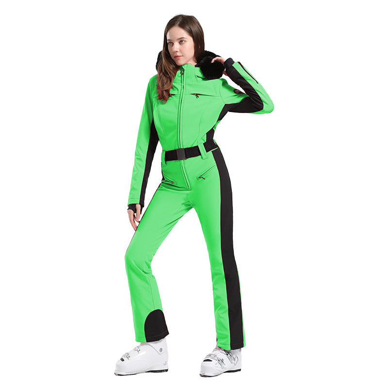 Alpine Contour Belted One-Piece Ski Suit