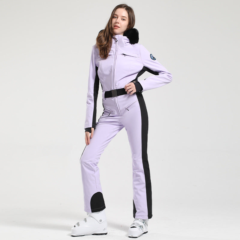 Alpine Contour Belted One-Piece Ski Suit