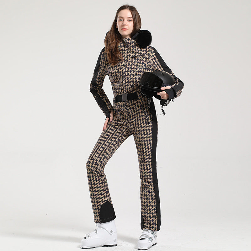 Alpine Contour Belted One-Piece Ski Suit