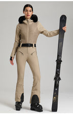 Alpine Diamond-Panel One-Piece Ski Suit detail view 13