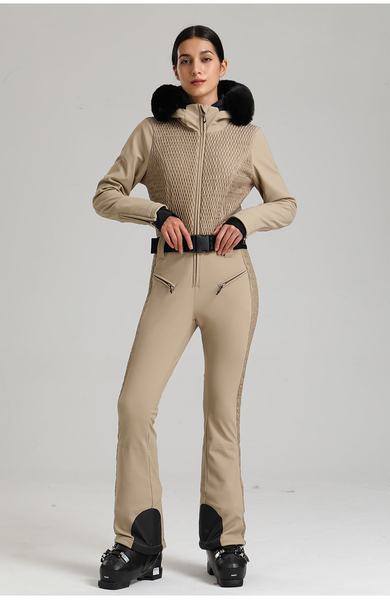 Alpine Diamond-Panel One-Piece Ski Suit detail view 14