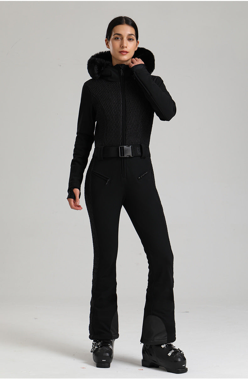 Alpine Diamond-Panel One-Piece Ski Suit detail view 19