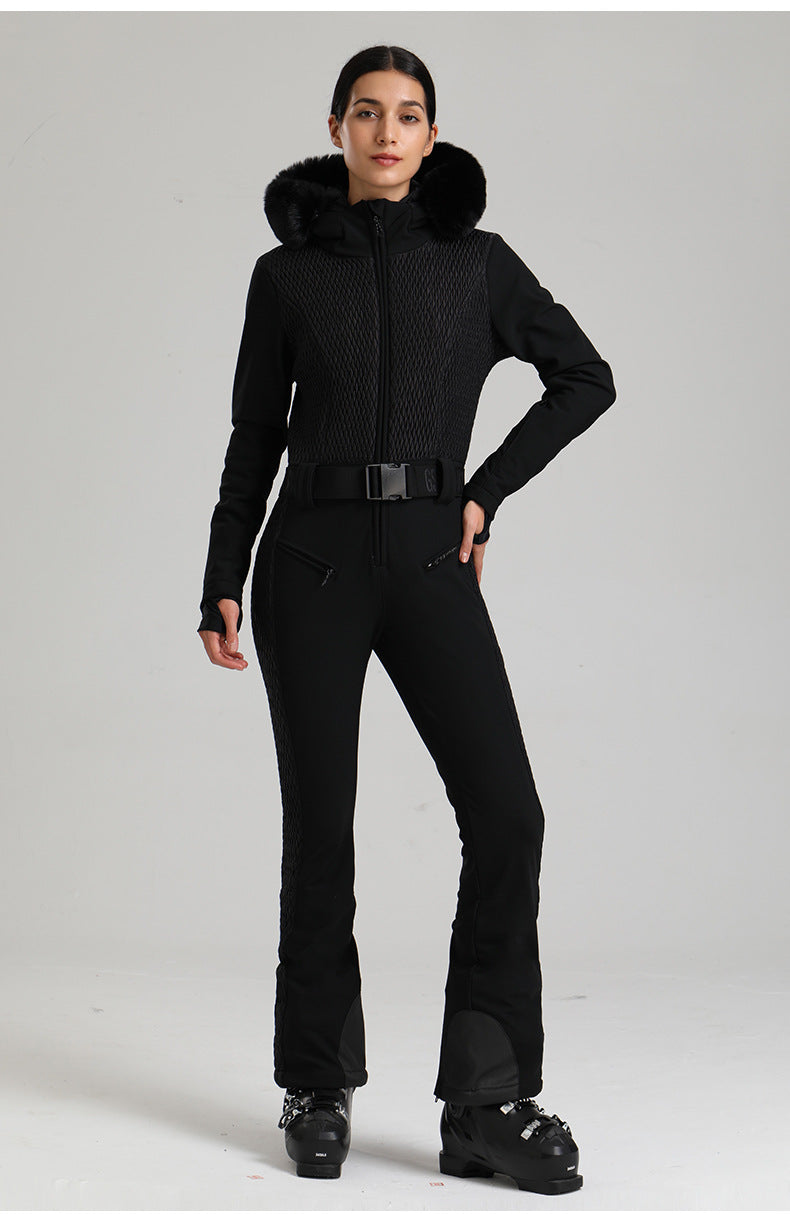 Alpine Diamond-Panel One-Piece Ski Suit detail view 21