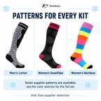 Alpine Insulated Ski Socks — Pattern examples