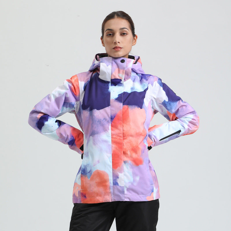 Alpine Print Insulated Snow Jacket — product view 1
