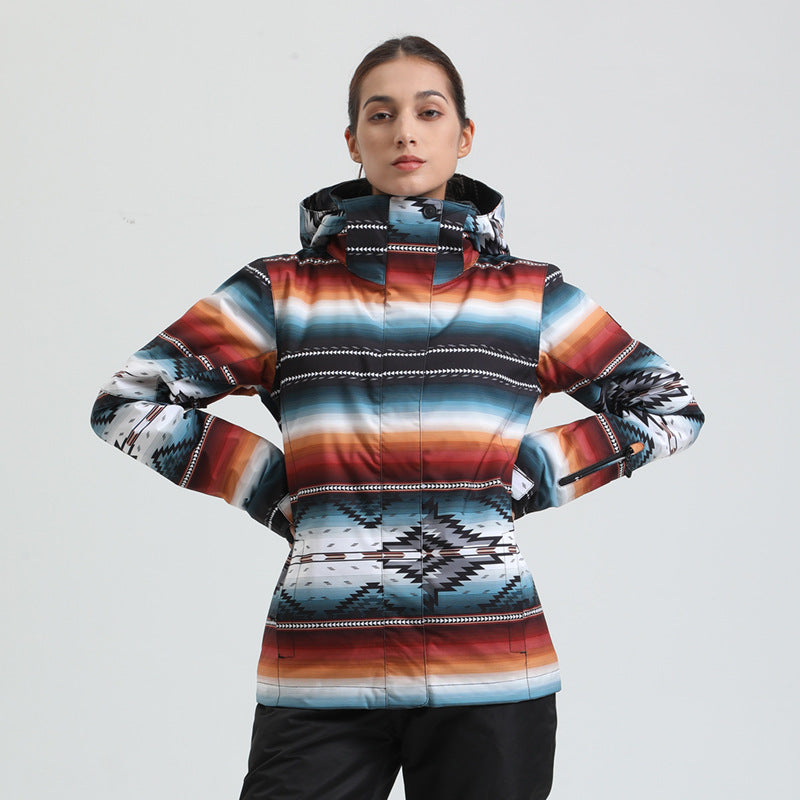Alpine Print Insulated Snow Jacket — product view 3