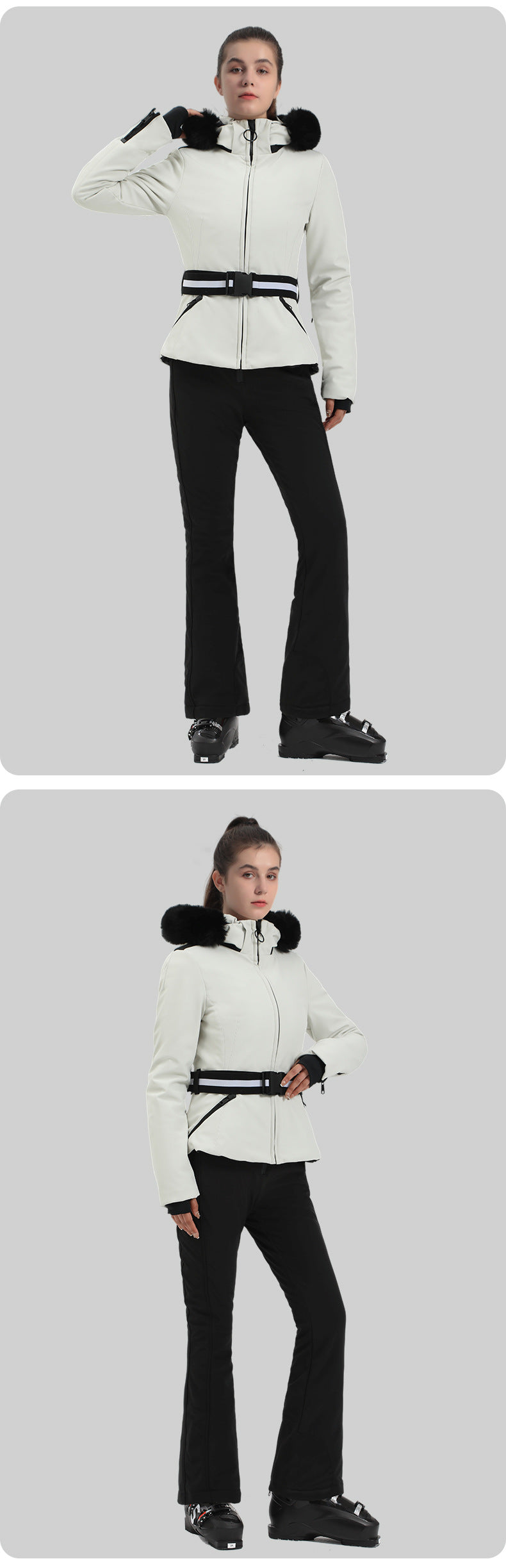 Alpine Stretch Belted Snow Jacket source product view 5