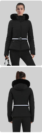 Alpine Stretch Belted Snow Jacket source product view 6