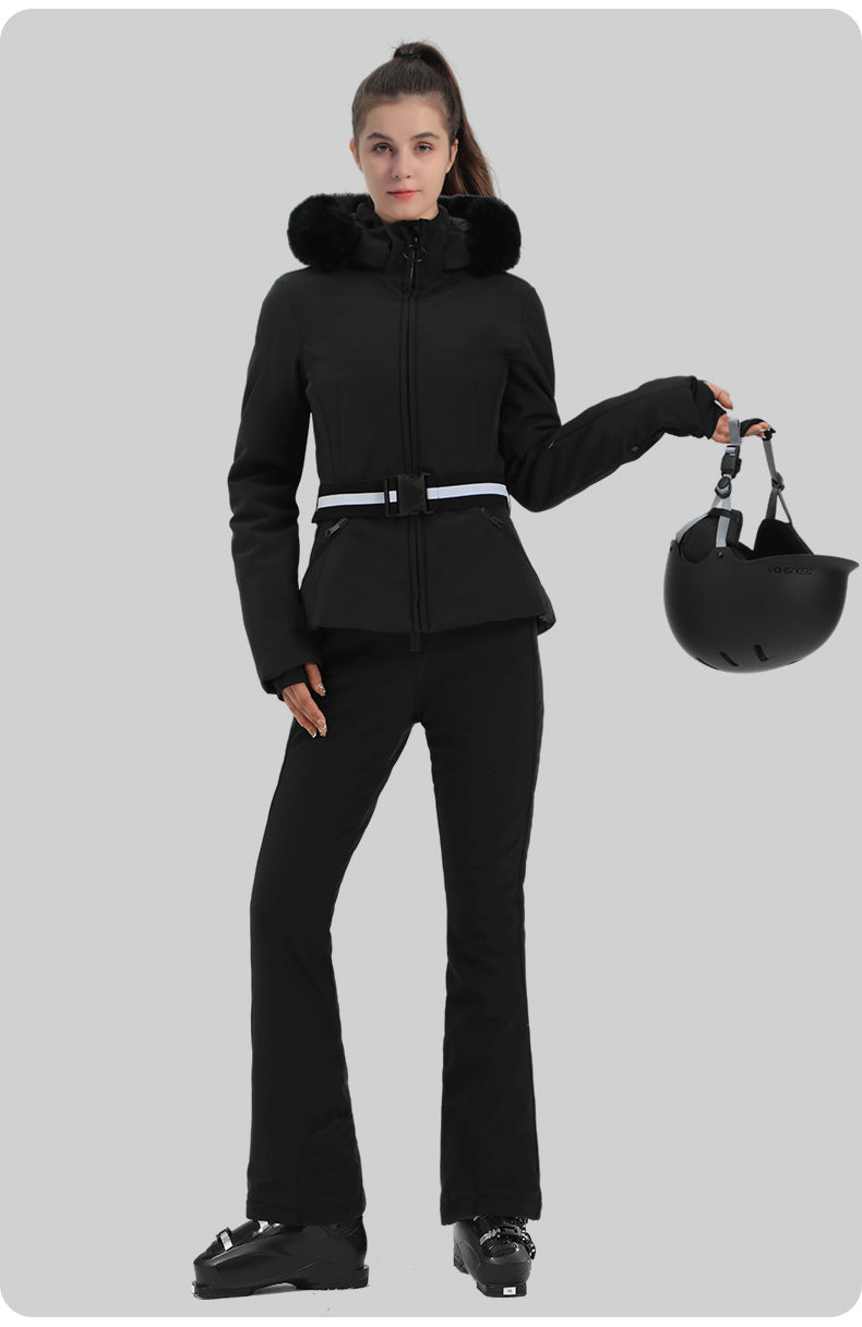 Alpine Stretch Belted Snow Jacket source product view 7