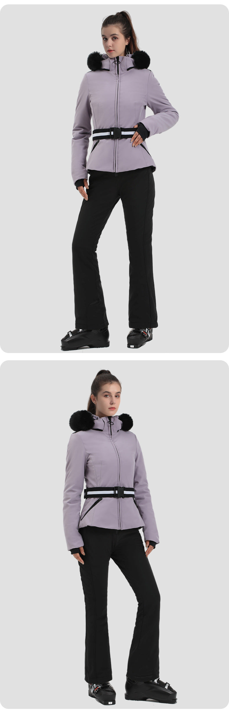 Alpine Stretch Belted Snow Jacket source product view 11