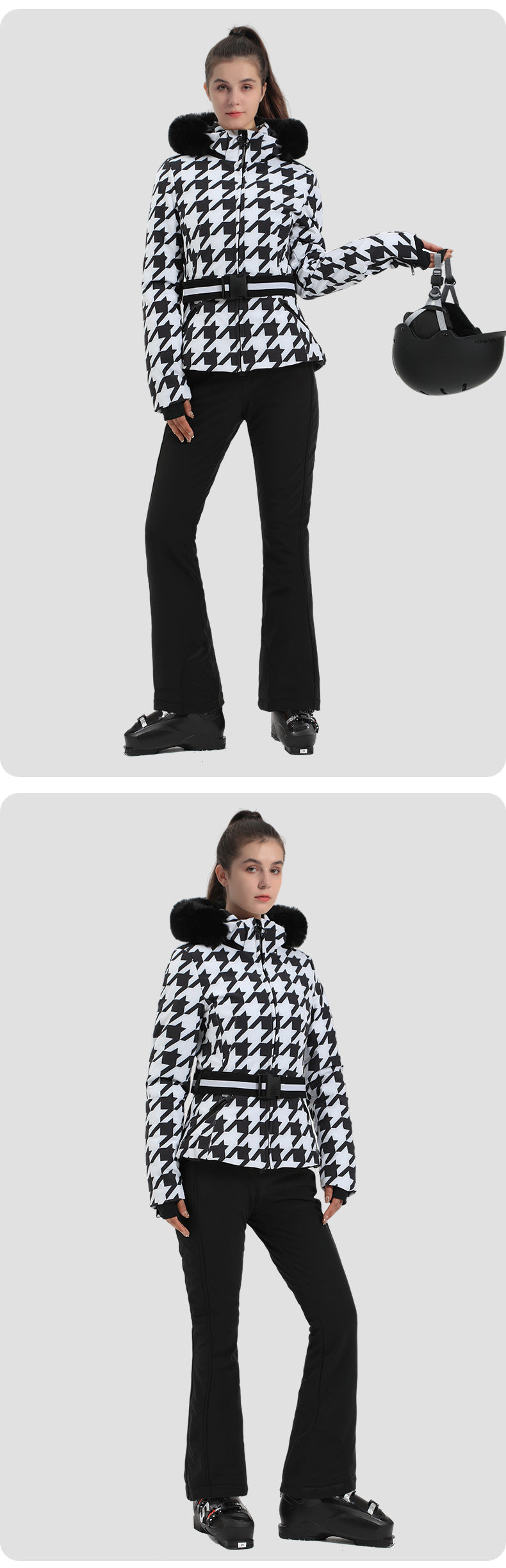Alpine Stretch Belted Snow Jacket source product view 13