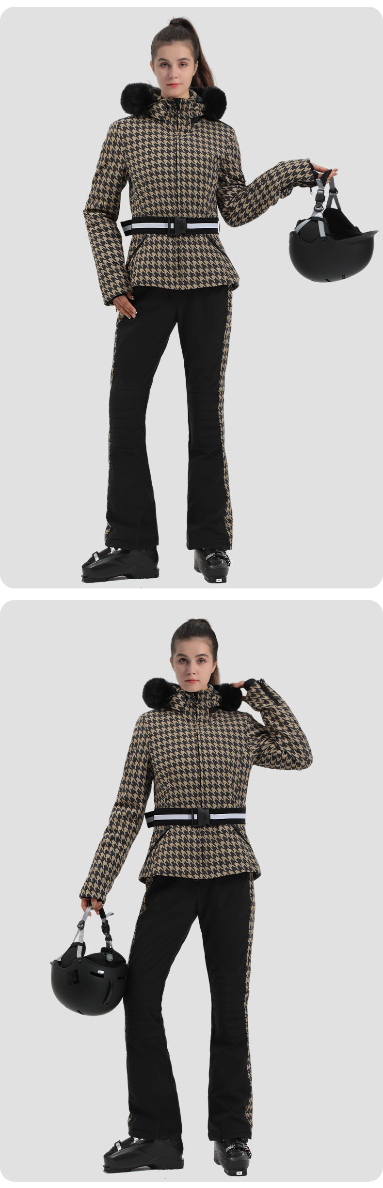 Alpine Stretch Belted Snow Jacket source product view 17