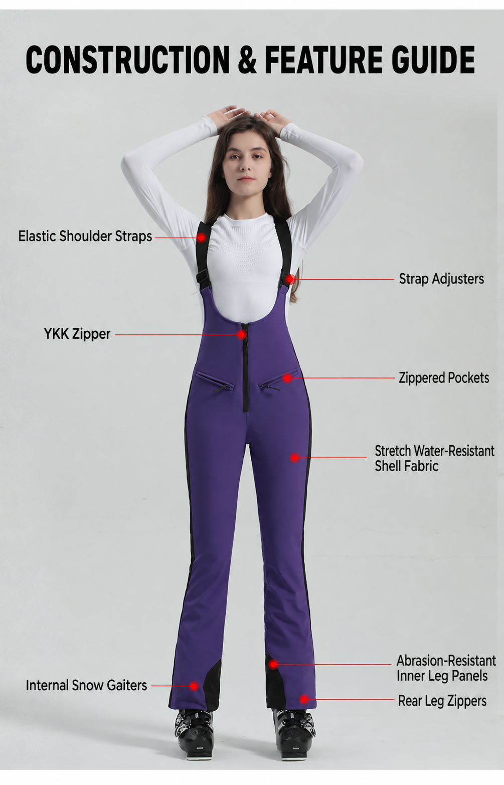 Alpine Stretch Snow Bib