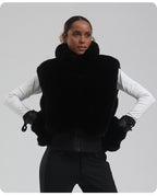 Aurora Plush Ski Mittens lifestyle view 3