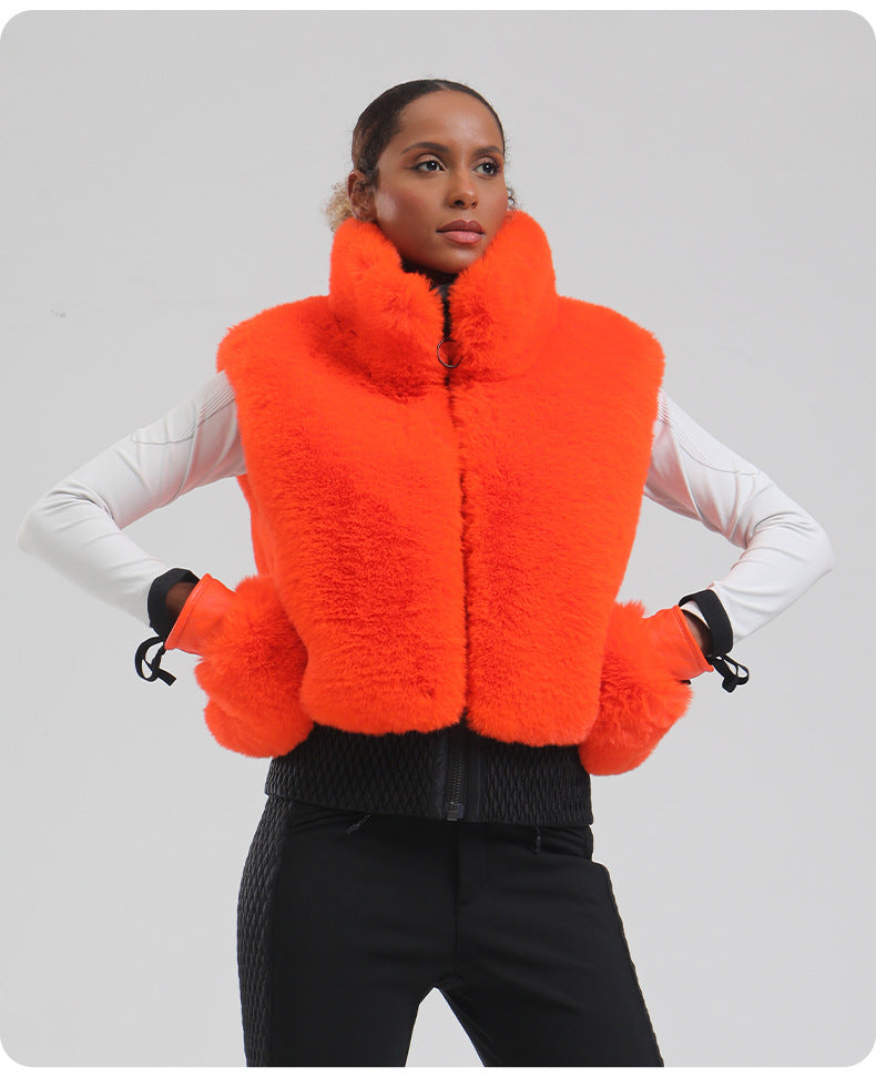 Aurora Plush Ski Mittens lifestyle view 5