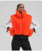 Aurora Plush Ski Mittens lifestyle view 5