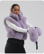 Aurora Plush Ski Mittens lifestyle view 7