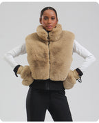 Aurora Plush Ski Mittens lifestyle view 8