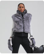 Aurora Plush Ski Mittens lifestyle view 10