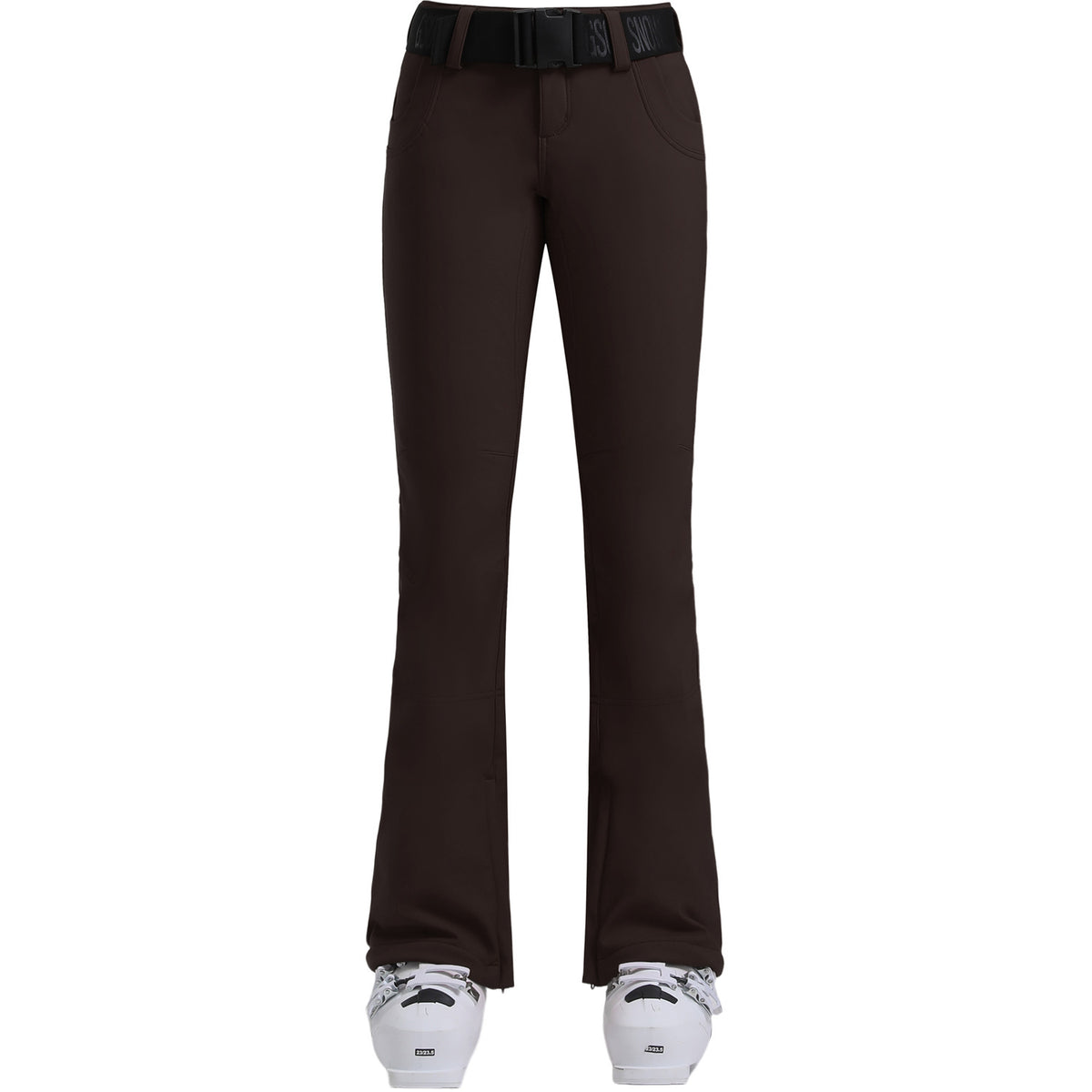 Aurora Stretch Contour Snow Pants — Dark Brown front color image