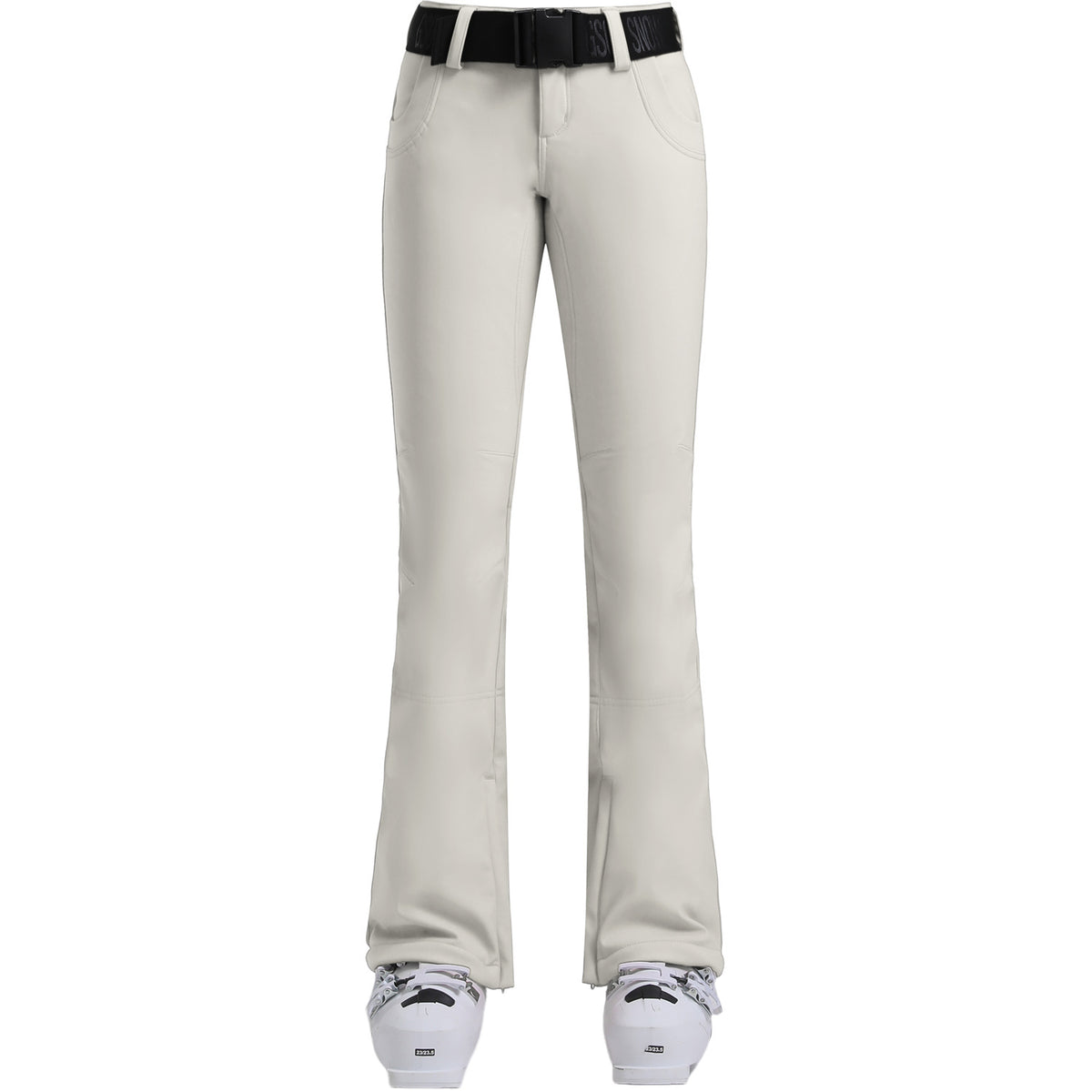 Aurora Stretch Contour Snow Pants — Off White front color image