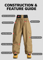 Cargo Baggy Snow Pants — Construction overview