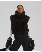 Chalet Faux-Fur Snow Vest detail view 16