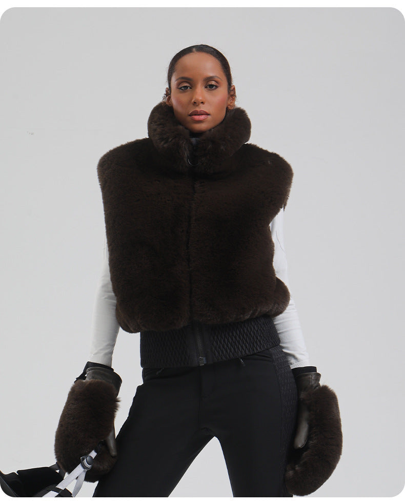 Chalet Faux-Fur Snow Vest detail view 16