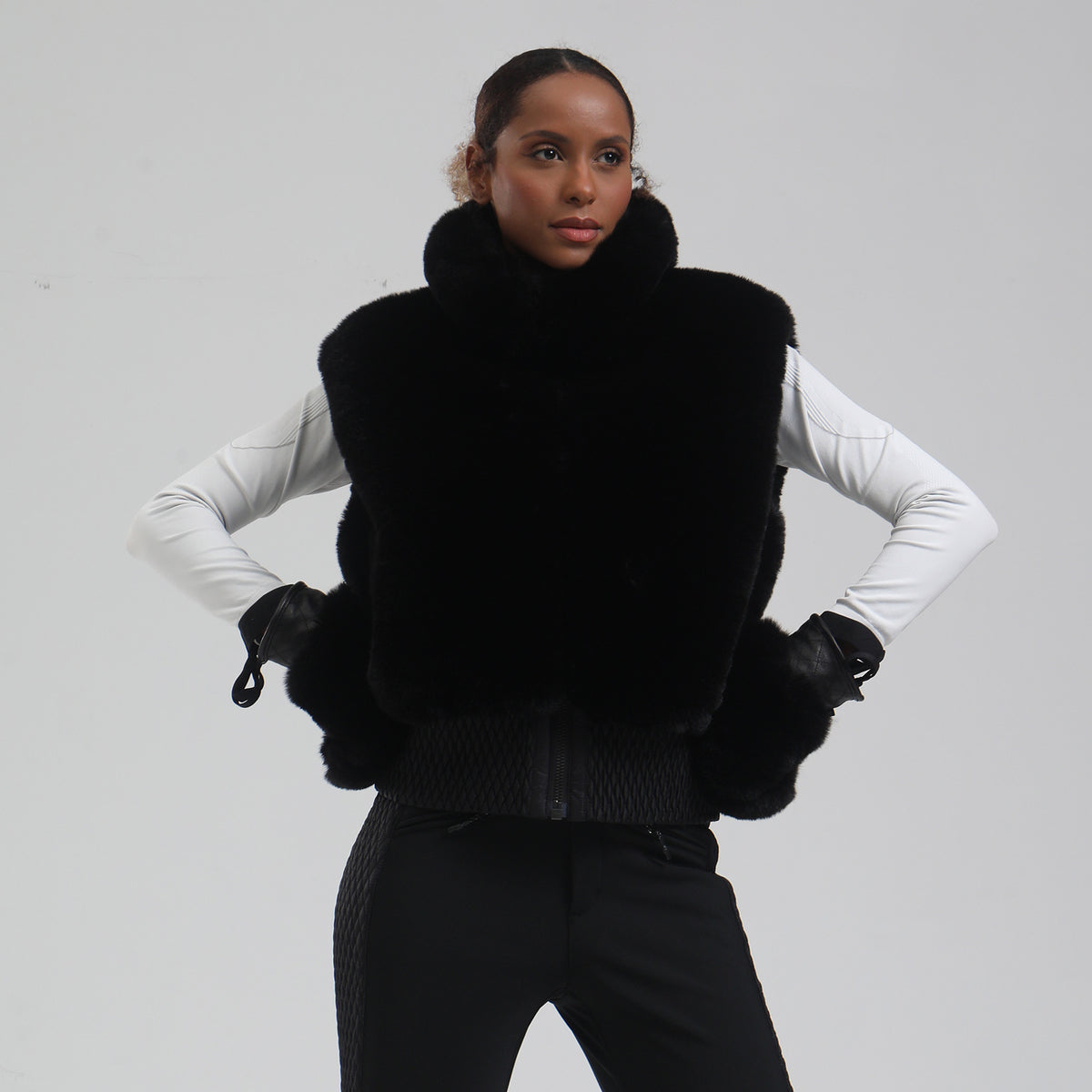 Chalet Faux-Fur Snow Vest product view 3