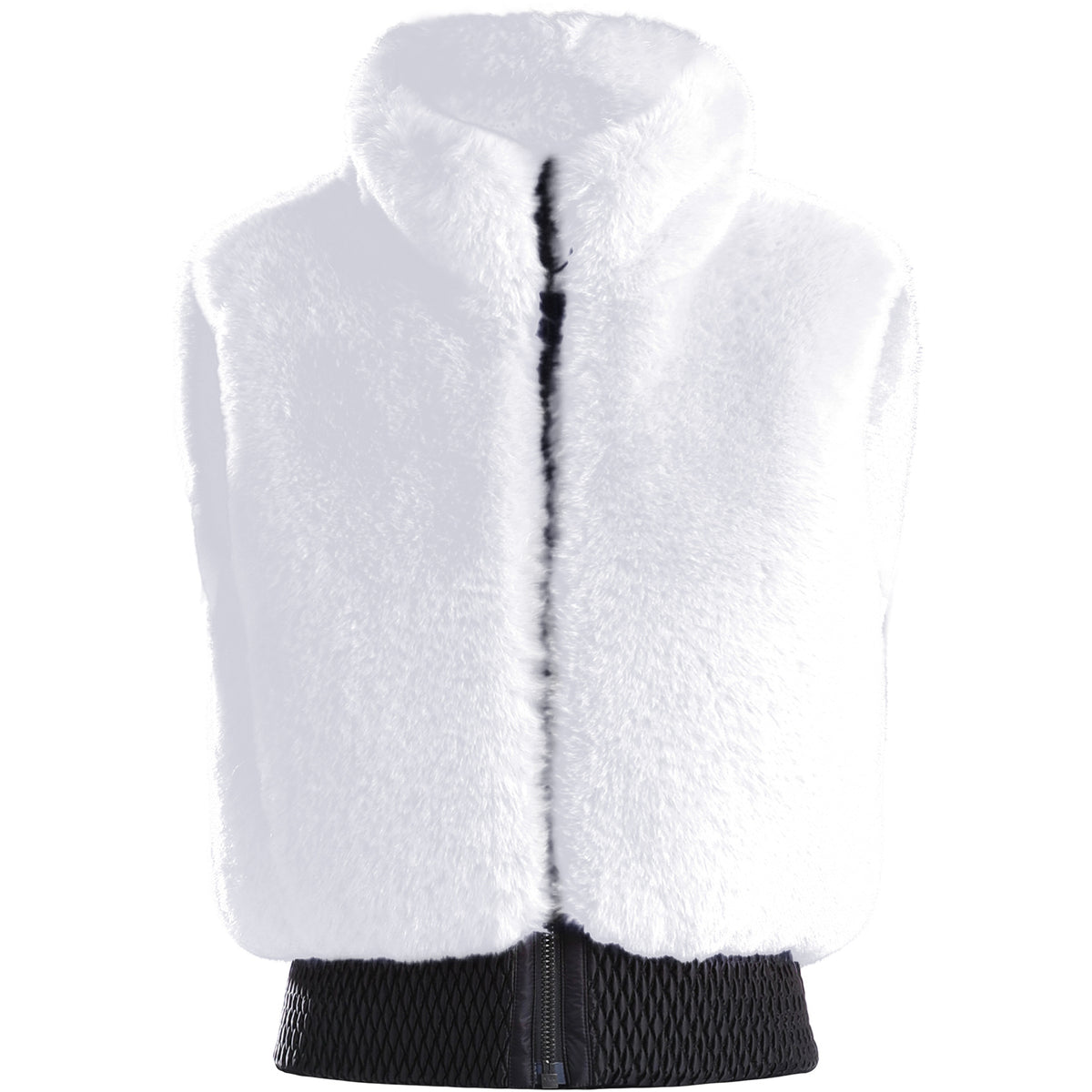 Chalet Faux-Fur Snow Vest — White front color image