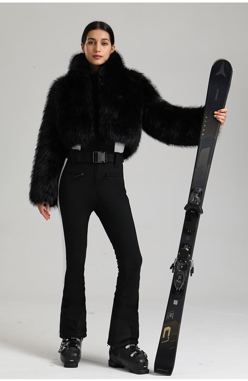 Chalet Faux-Fur Two-Piece Ski Set — detail view 14