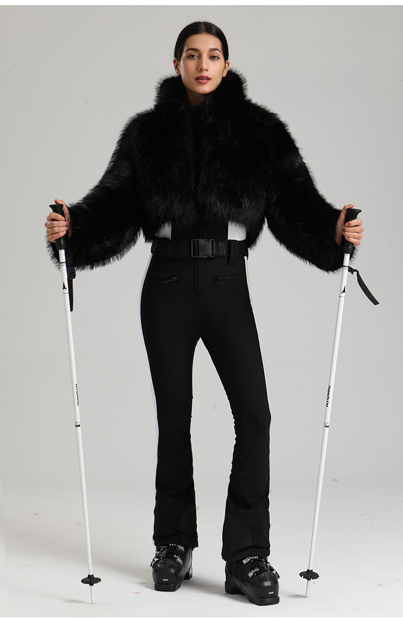 Chalet Faux-Fur Two-Piece Ski Set — detail view 15