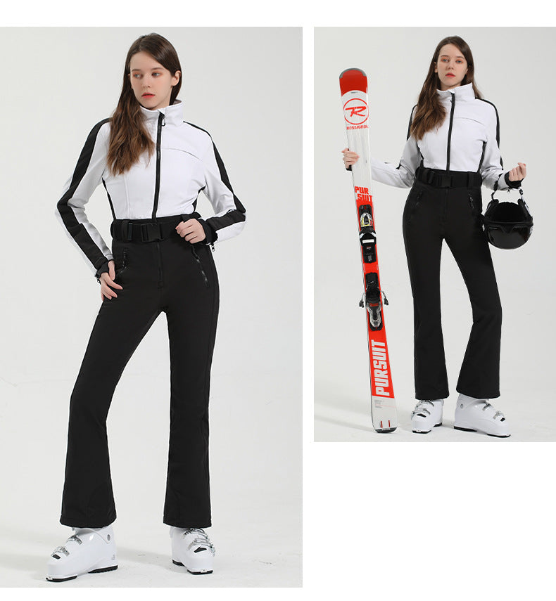 Contour Stretch Belted One-Piece Ski Suit — detail view 6