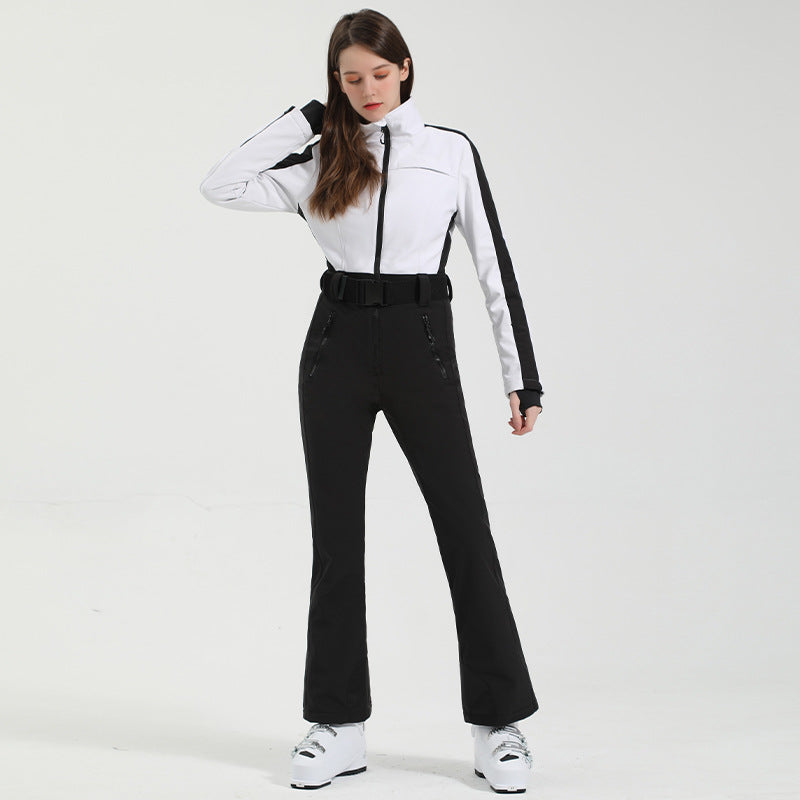 Contour Stretch Belted One-Piece Ski Suit — product view 1
