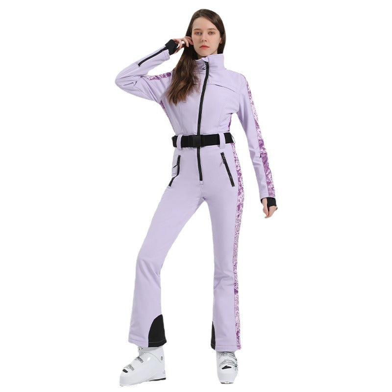 Contour Stretch Belted One-Piece Ski Suit — product view 5