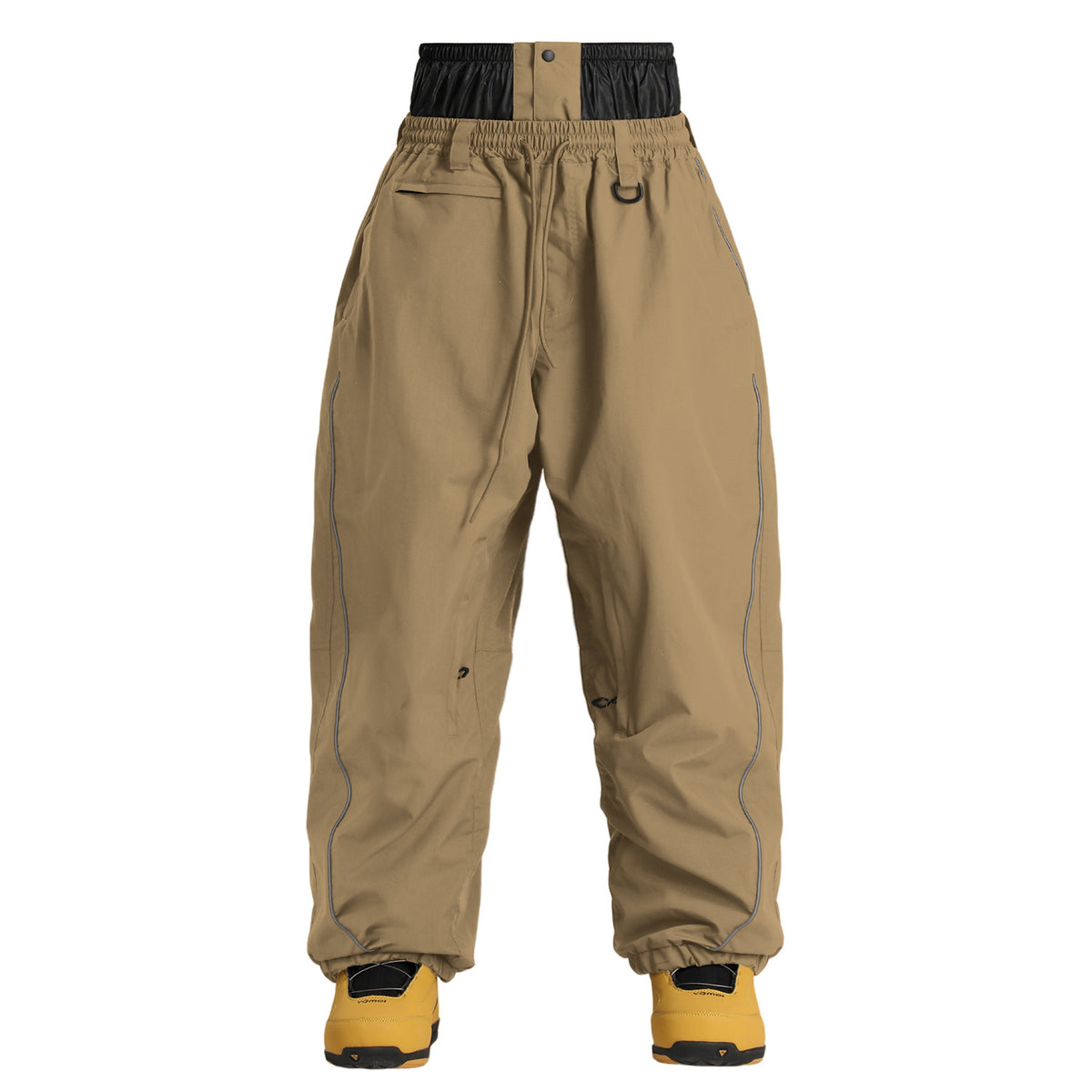 Drawcord Utility Snow Pants — Khaki front color image