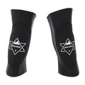 Drift Padded Snow Knee Guards — Black front color image