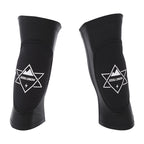 Drift Padded Snow Knee Guards — Black front color image