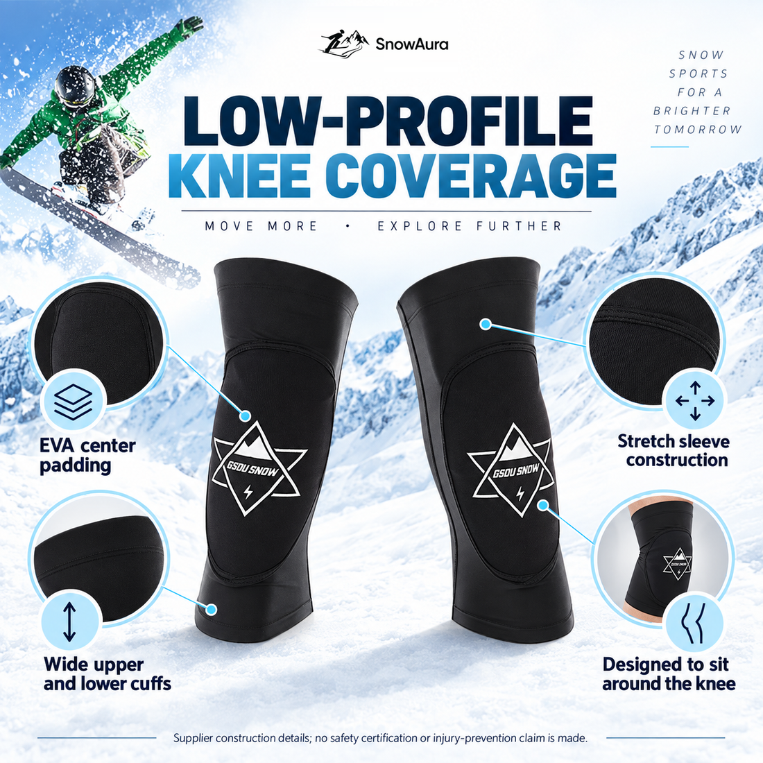 Drift Padded Snow Knee Guards — Construction & feature guide