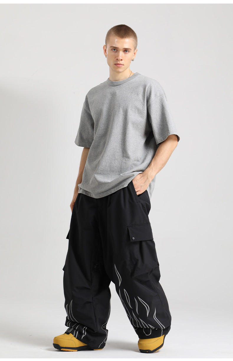 Ember Reflective Cargo Snow Pants model view 1