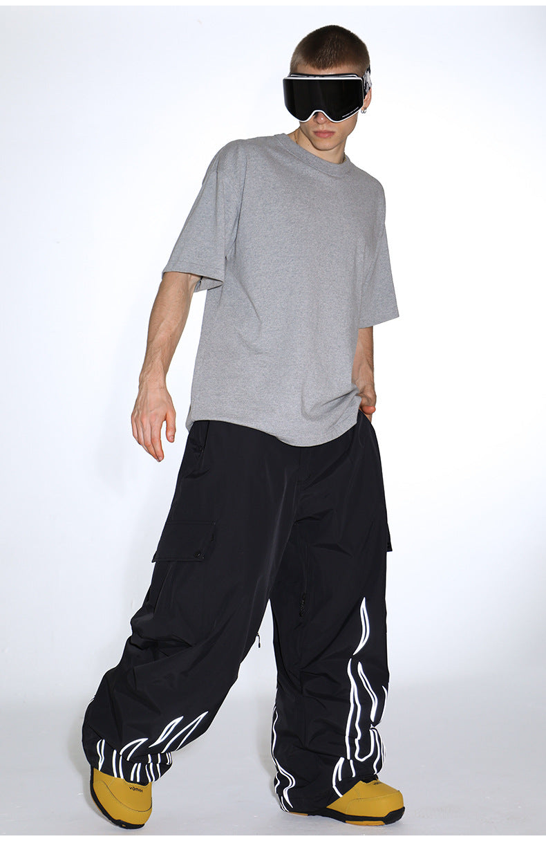 Ember Reflective Cargo Snow Pants model view 3