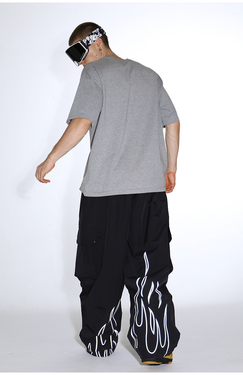 Ember Reflective Cargo Snow Pants model view 4